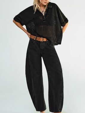 We The Free Good Luck Mid-Rise Barrel Jeans 24